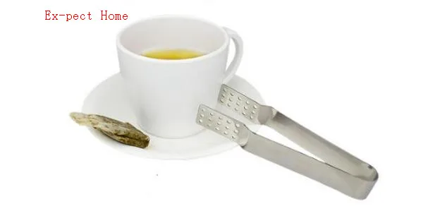 Clip para bolsa de t&eacute; de acero inoxidable de 100 piezas, pinza Anti-caliente, Tong, accesorios para t&eacute;, Mini pinzas para alimentos de az&uacute;car, exprimidor de t&eacute;-2