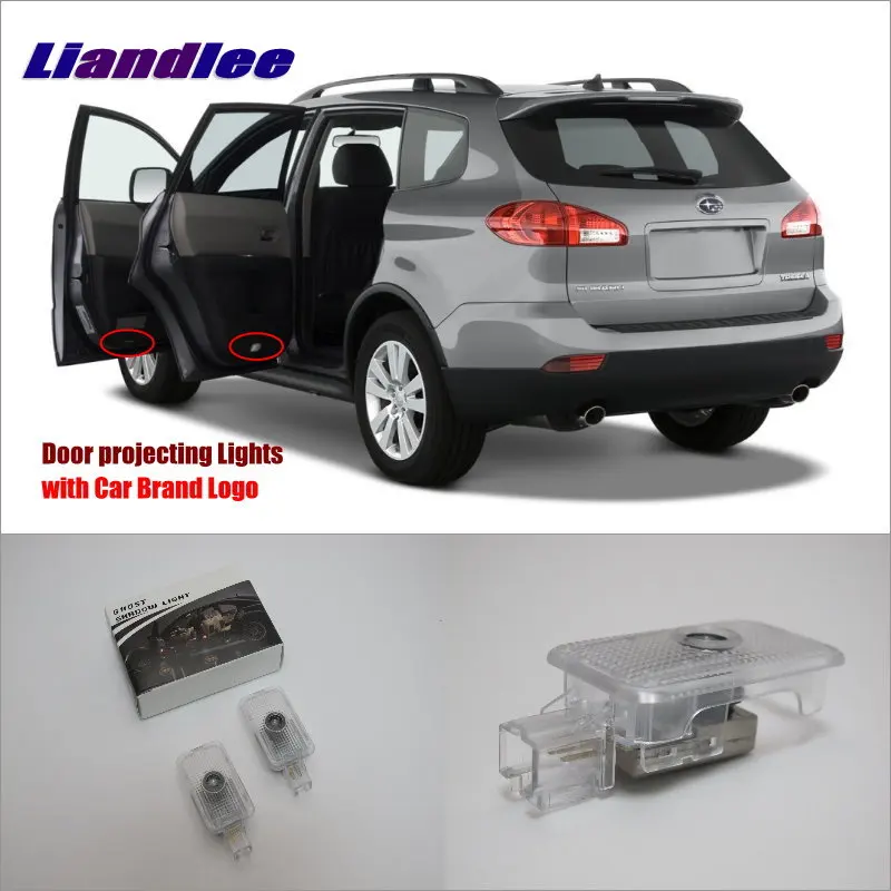 Liandlee Plug and Play автомобильный светильник для дверей s для Subaru Tribeca 2011/брендовый проектор с логотипом, приветственный светильник, лампа-призрак