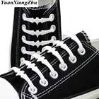 16 шт.компл. эластичные силиконовые шнурки Пластик без завязок; Шнурки белая силиконовая обувь для взрослых с летучей мышью, спальный комплект Форма шнурки L7