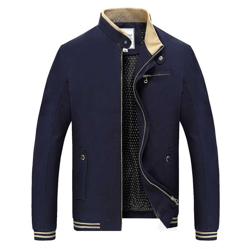 Мужская однотонная куртка на молнии, модные однотонные пальто Veste Homme Casaco Masculino, мужские повседневные приталенные пальто, 3 - Цвет: BLUE