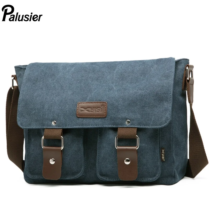 Мужская винтажная Холщовая Сумка через плечо многофункциональная модная