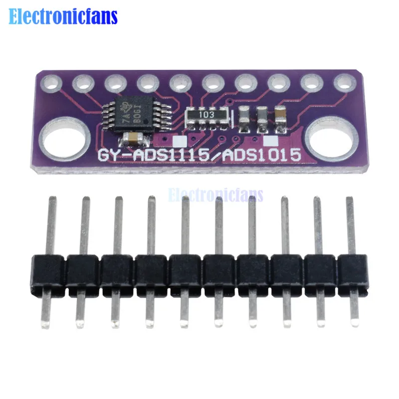 Модуль ADS1115 16 бит IIC I2C 4-канальный ADC с усилителем усиления Pro 2 в до 5 В
