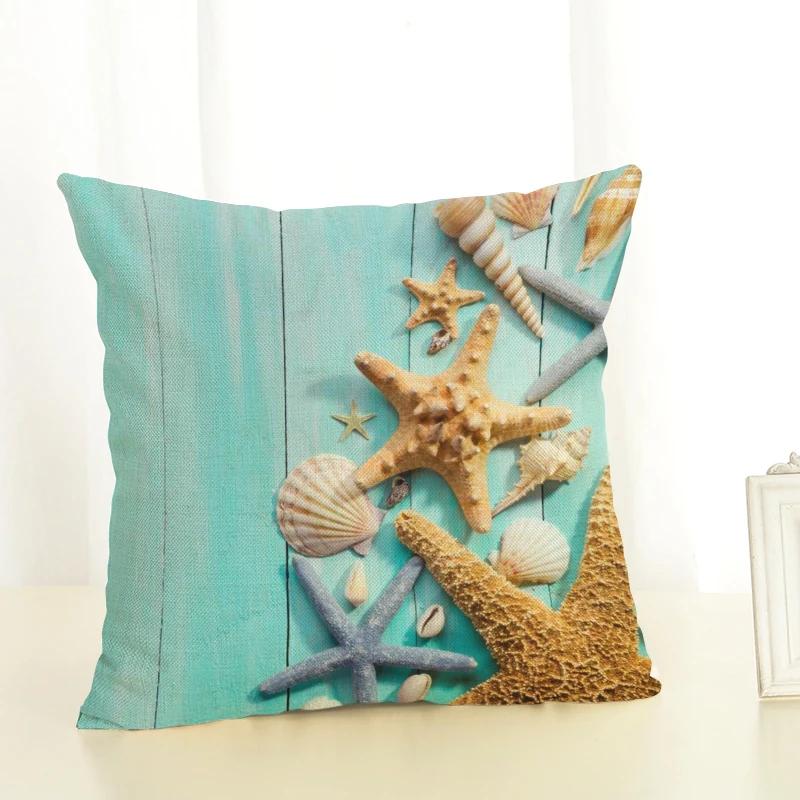 Фото New Arrival Cotton Linen Cushion Cover Mediterranean Style Ocean Printing Throw Pillow Dog Chair Square Cojines Дом и сад New Arrival Cotton Linen Cushion Cover Mediterranean Style Ocean Printing Throw Pillow Dog Chair Square Cojines Дом и сад