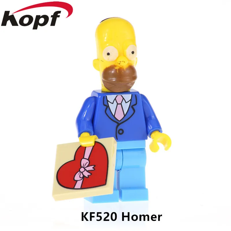 KF520 Without Box Одиночная строительных блоков персонаж мультфильма Doraemon Микки Дейзи Дак экшн-кирпичи фигурки для Детские модельные игрушки KF6041 - Цвет: KF520 Without Box