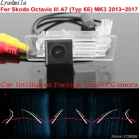 car intelligent parking tracks camera for skoda octavia iii a7 typ 5e mk3 20132017 car reverse camera hd car rear view camera
