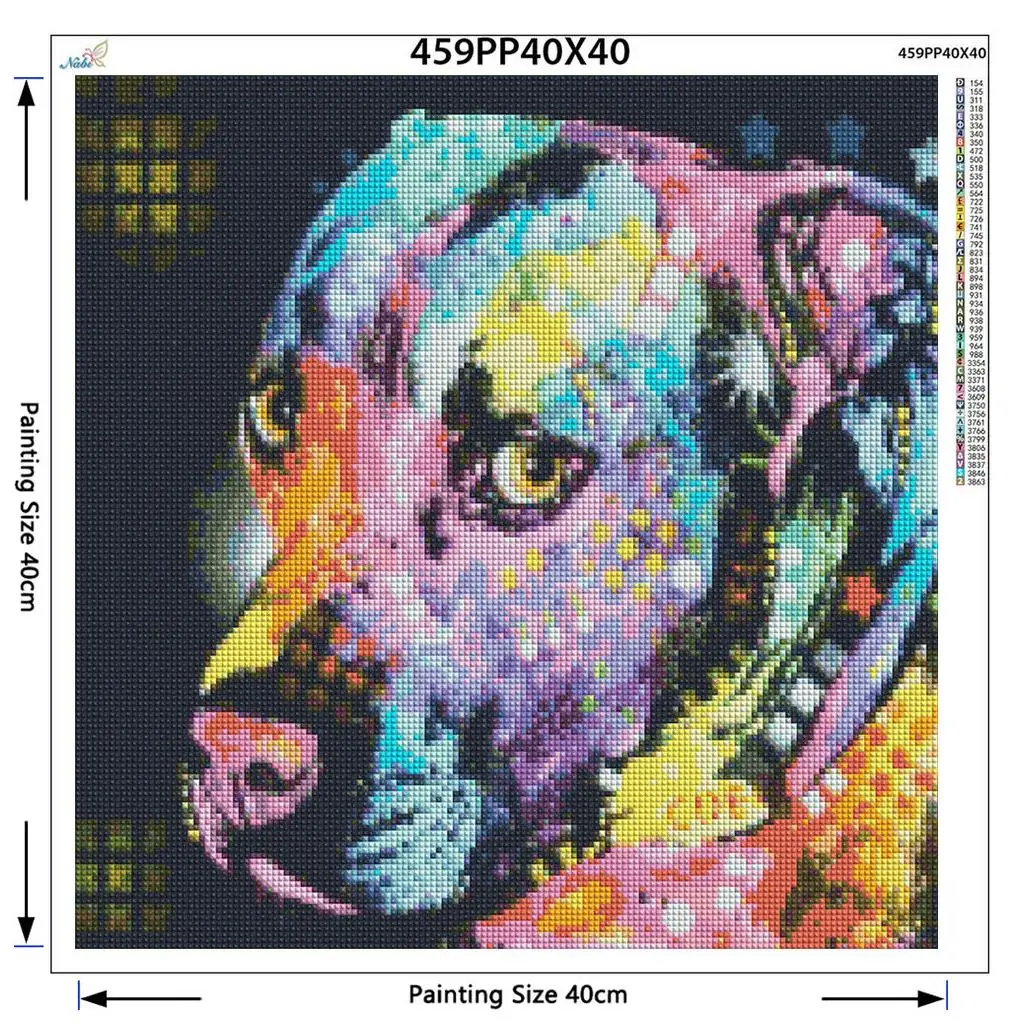 Бриллиантовая вышивка красивая собака 5D DIY Алмазная картина Кристалл крестиком