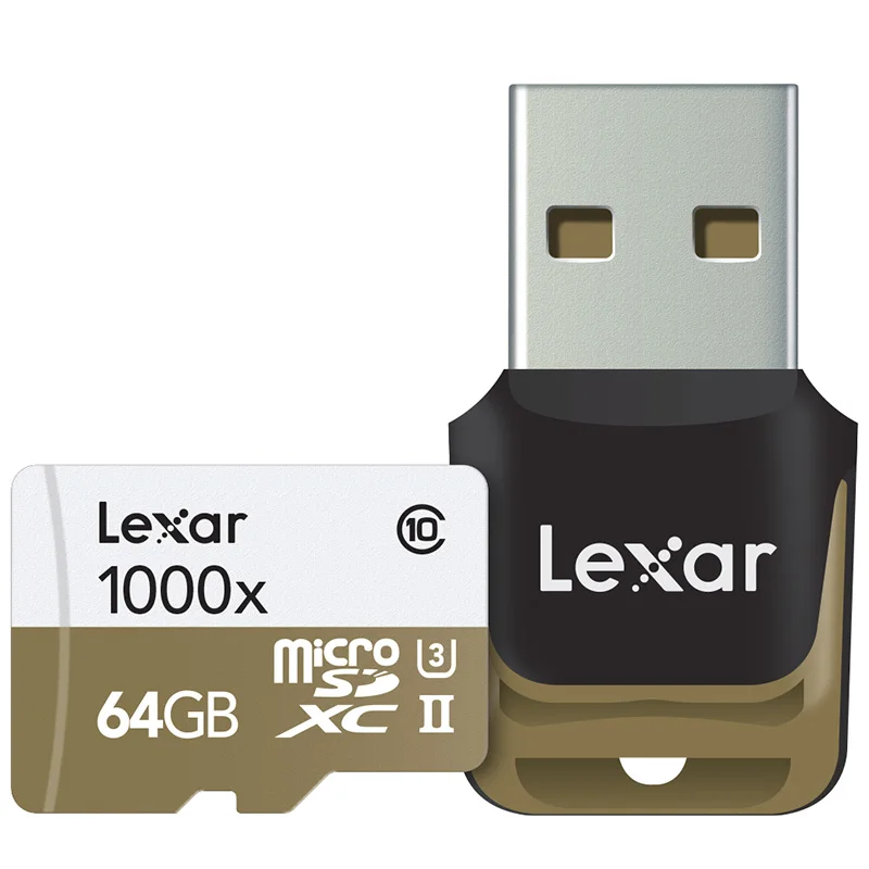 Карта памяти Lexar micro sd 64 ГБ SDXC 150 МБ/с./с карта TF U3 class10 флеш-карта картридер для