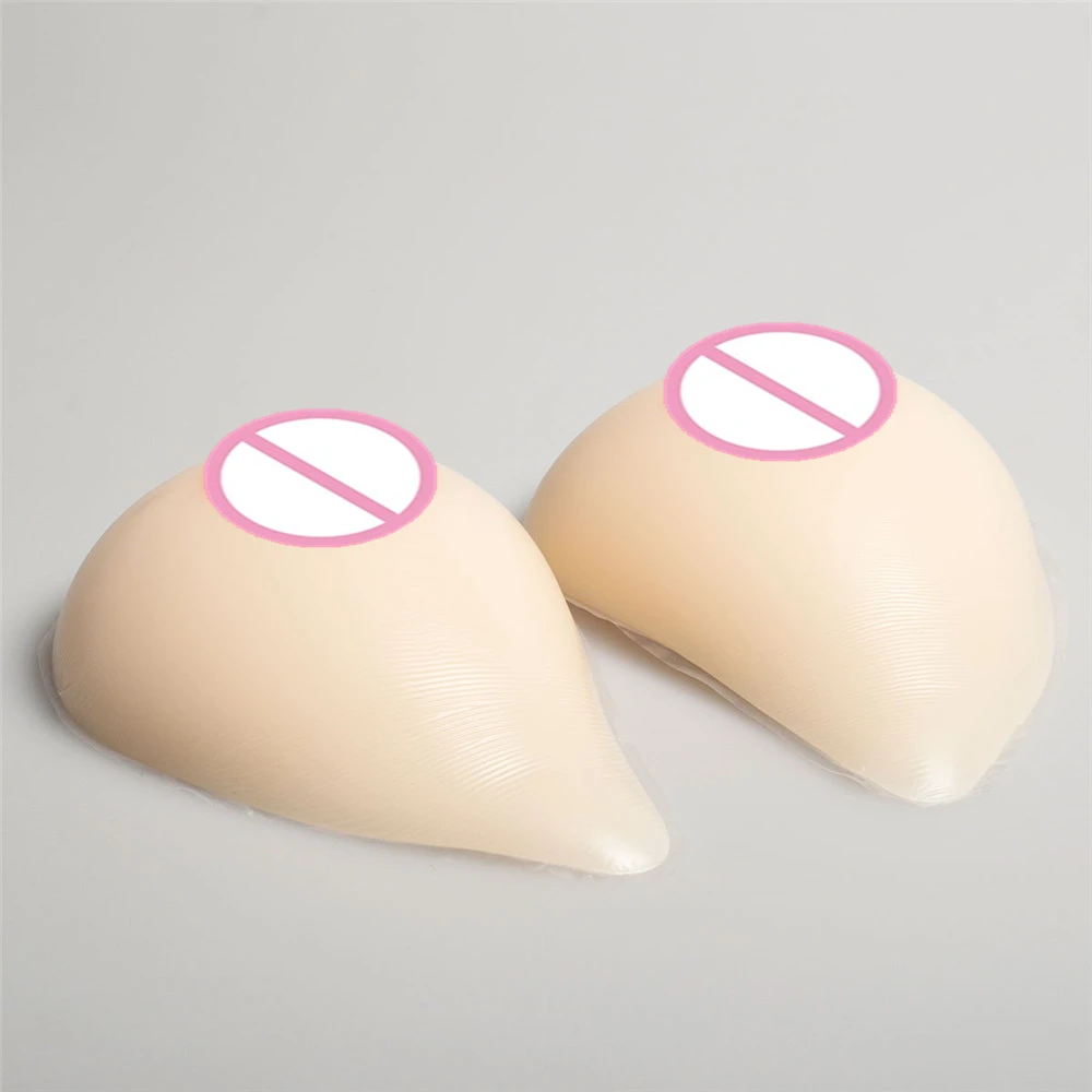 

800g/pair Mastectomy Silicone Breast Enhancer Artificial Boobs Forms Crossdresser Silicone White Skin Boobs C Cup