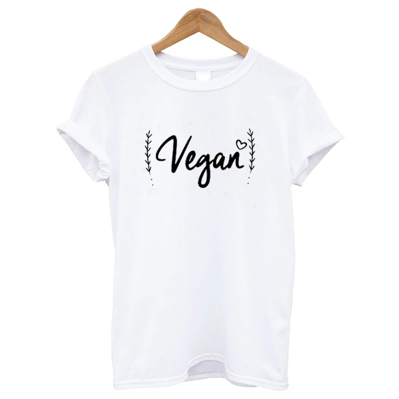 P1543White EnjoytheSpirit женская футболка Veganism No Meat Vegan здоровая жизнь женская одежда хорошее качество модная футболка хорошего качества - Цвет: P1543White