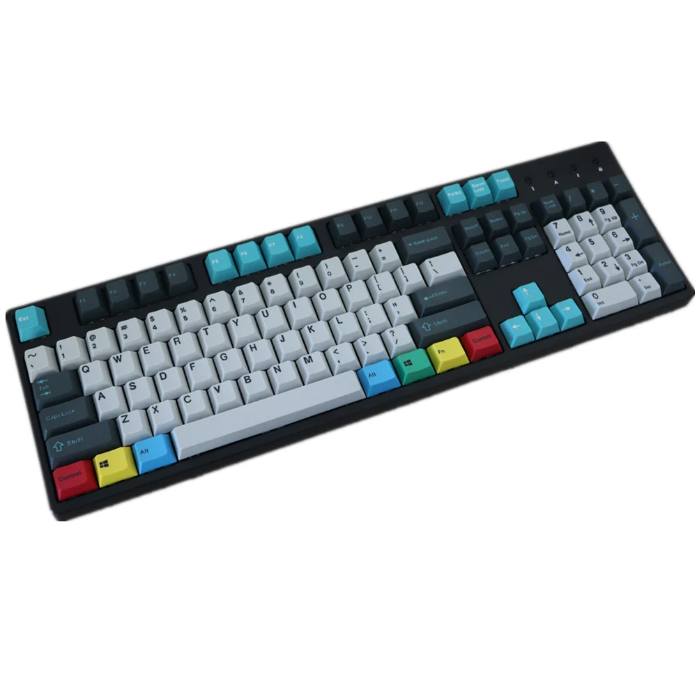 В наличии cmyk pbt keycap Вишневый профиль 9 ключ краситель подложки Keycaps Fit cherry MX Switches |