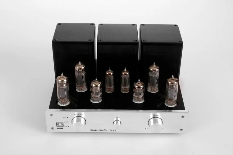 HIFI трубный усилитель 2X12W 6N1 предусилитель 6P1 Pull push с поддержкой цепи USB