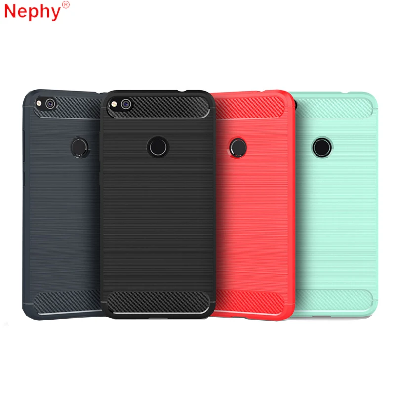 Роскошный чехол Nephy из углеродного волокна для huawei P8 Lite P9 2017 P10 Plus Mate 9 8 honor 6C enjoy 6S