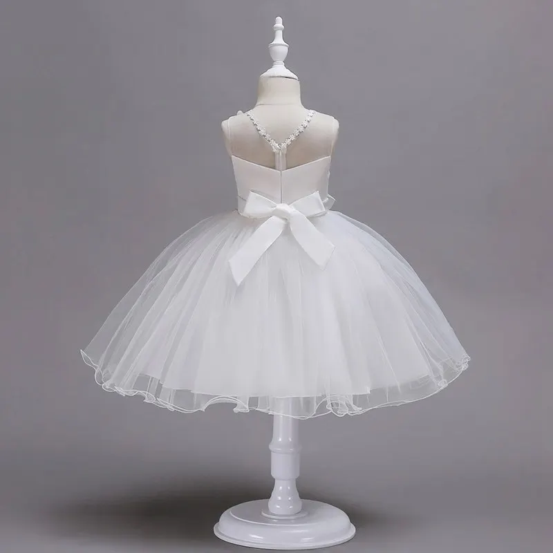 PaMaBa 3Pcs Flower Girls Clothes Wedding Party Dresses 3-14T Formal Clothing Kids Christmas New Year Costume Robe Gown Vestidos | Детская