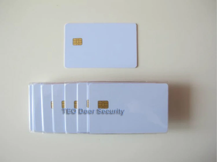 Белая ПВХ карта с чипом SEL 7816 контактная ic пустая Контактная смарт 10 шт. в