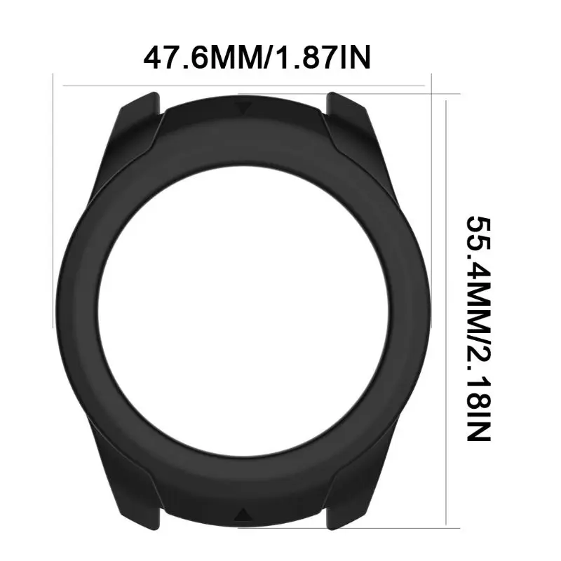 

Silicone Protector Soft Shell Protective Frame Case Cover Skin Bumper For Ticwatch pro Smart Watch