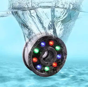 Бесплатная доставка 9 Вт светодиодный фонарь для бассейна DC/AC12V подводный s