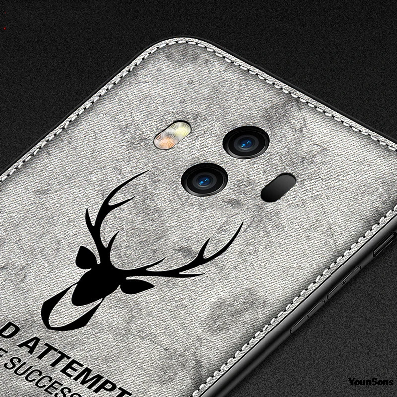 New Fabric Ultra-thin Canvas Silicon Phone Case For Huawei Mate 9 10 20 Pro Cloth Texture Soft Protective Cover Coque |