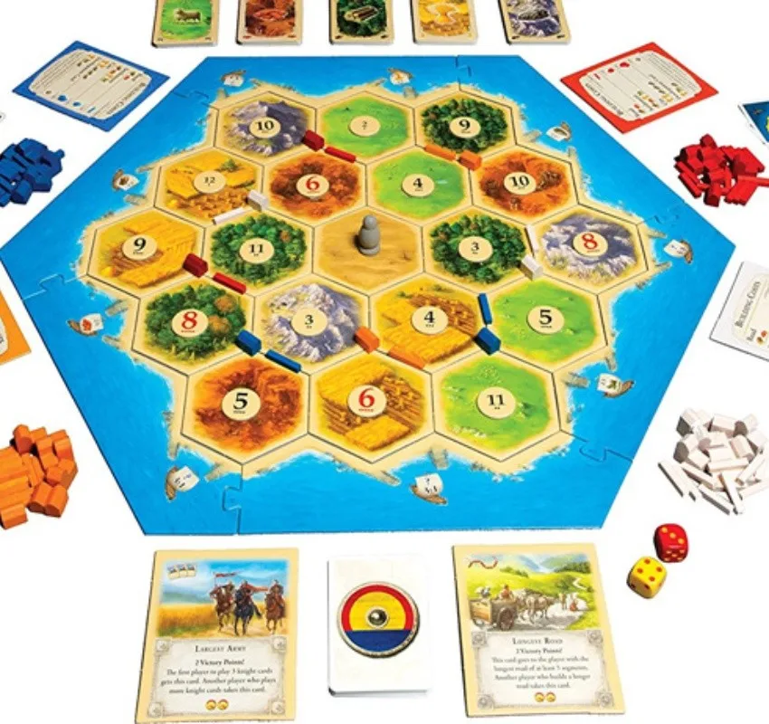 Развлечение настольная игра Catan Island Ocean Edition The Settlers of marine basic 5 6 игровая монопольно