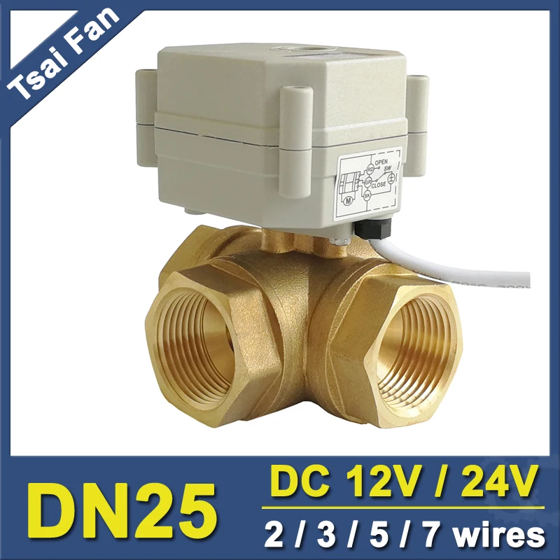 TF25 BH3 C латунный 1 ''DN25 3 сторонний т/л образный горизонтальный шаровой клапан