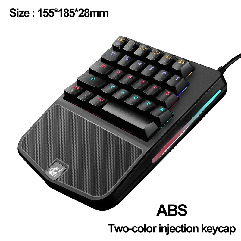 Проводная клавиатура с 28 клавишами Freewolf K9 RGB светодиодный Usb подсветкой