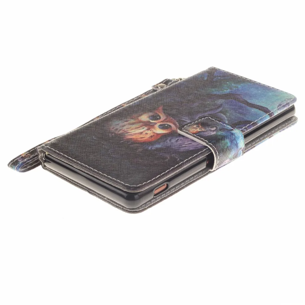 VCK для Sony Xperia Z3 компактный мини D5803 M55W M4 aqua Z2 L50 L50W узор кожаный чехол TPU сзади флип