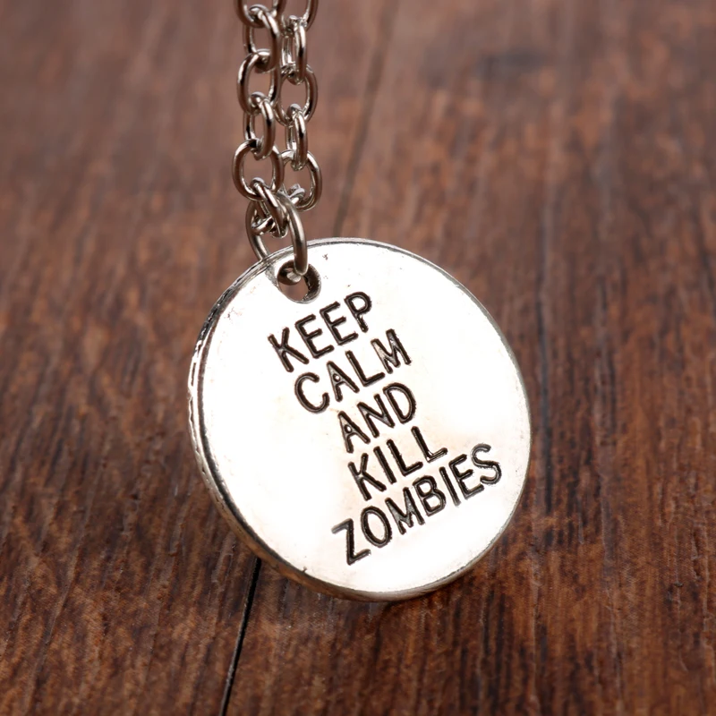 Ожерелье MQCHUN Ходячие мертвецы модель лука и стрелы колье с логотипом Keep Calm And Kill