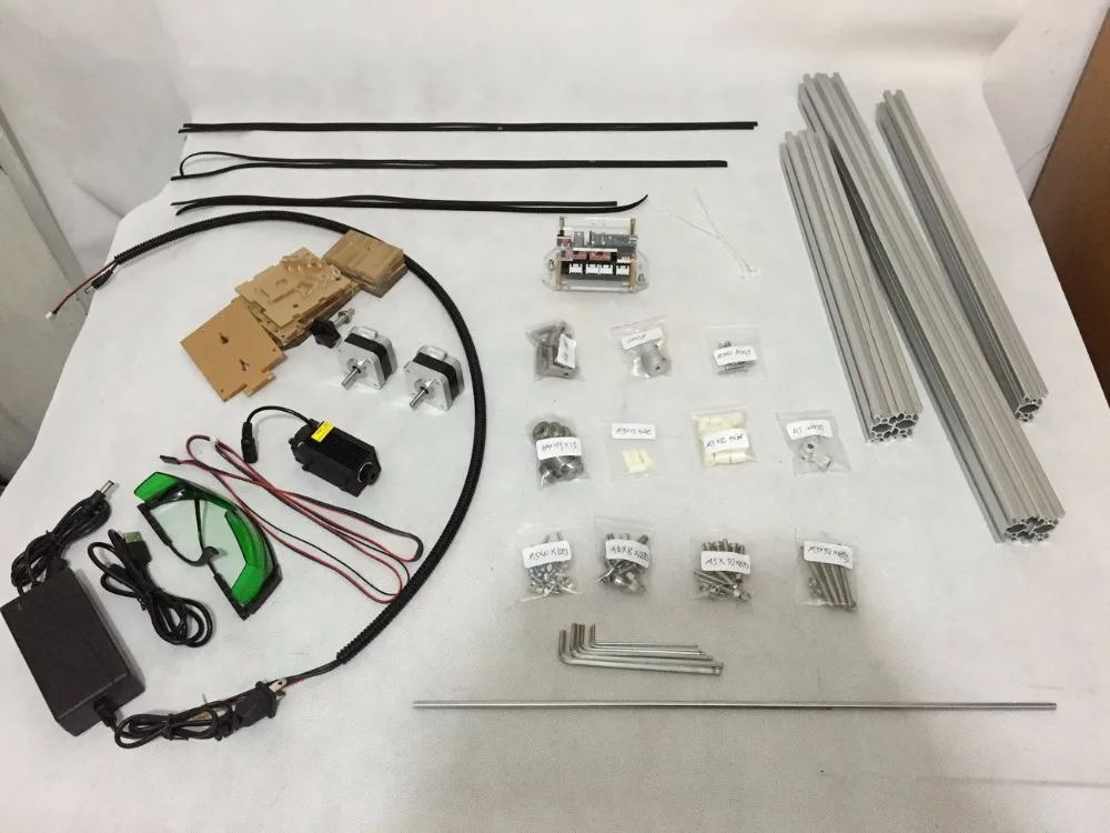 17*20 см мини 2500/7000 МВт лазерный гравировальный станок с ЧПУ 2 оси 12 В DIY гравер