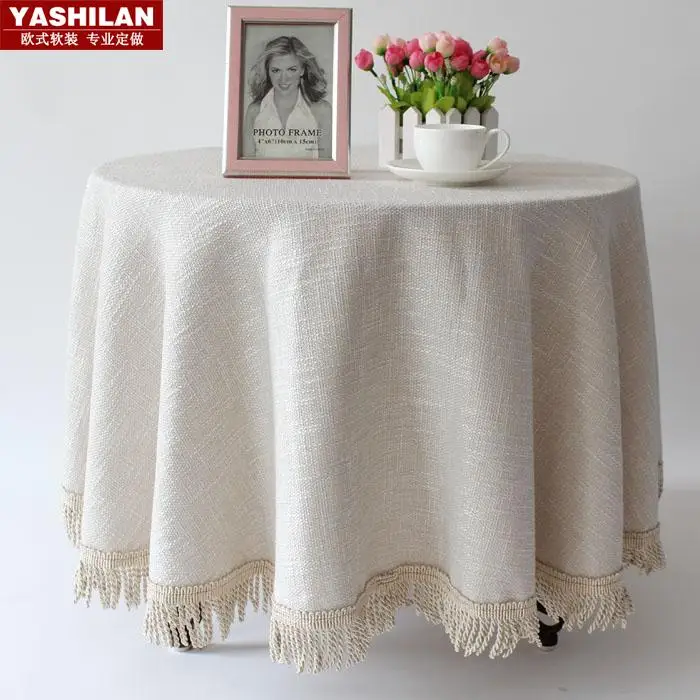 Скатерть льняная квадратная в рустикальном стиле|round tablecloth|tablecloth roundwestern tablecloths |