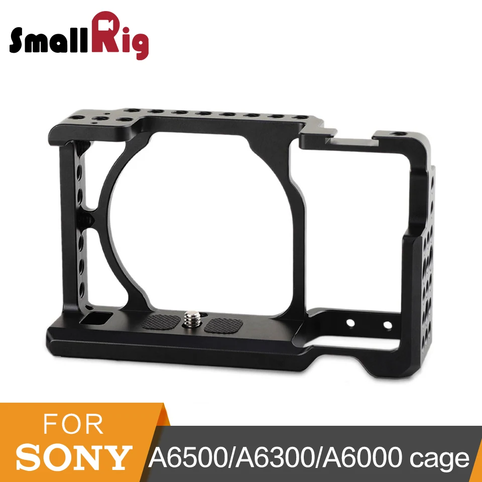 Клетка для камеры SmallRig для sony A6000/A6300/A6500 ILCE-6000/ILCE-6300/A6500/Nex-7 клетка из алюминиевого сплава для крепления штатива монитор-1661