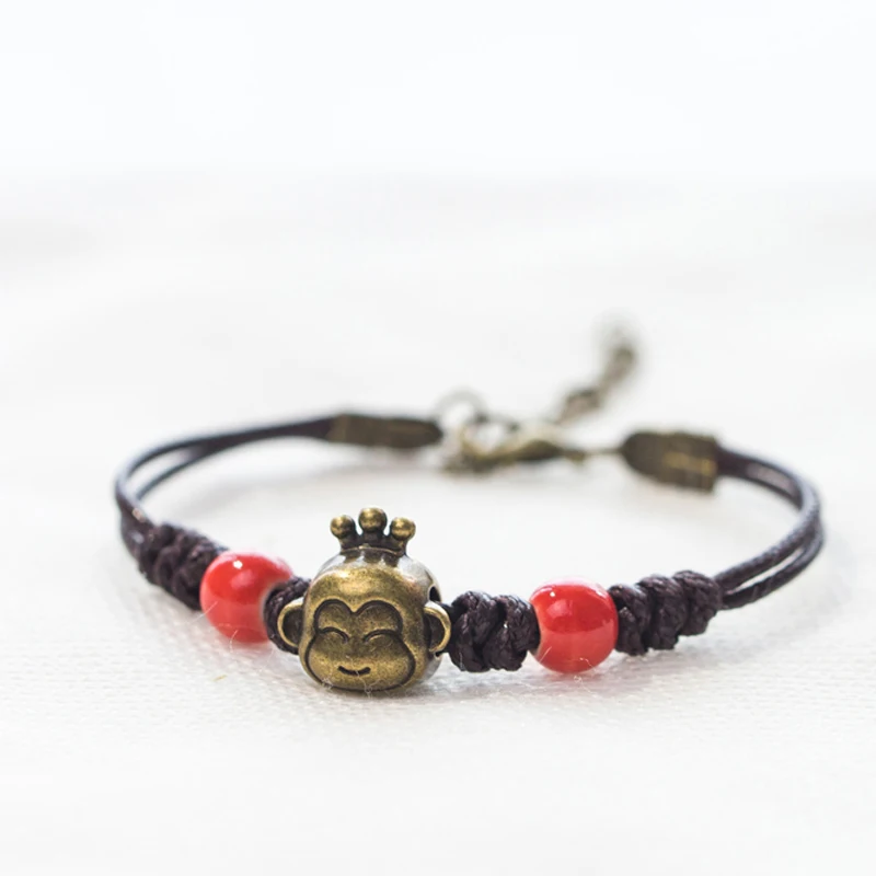 

National style monkey animal simple and retro 100 with fresh personality bracelet.