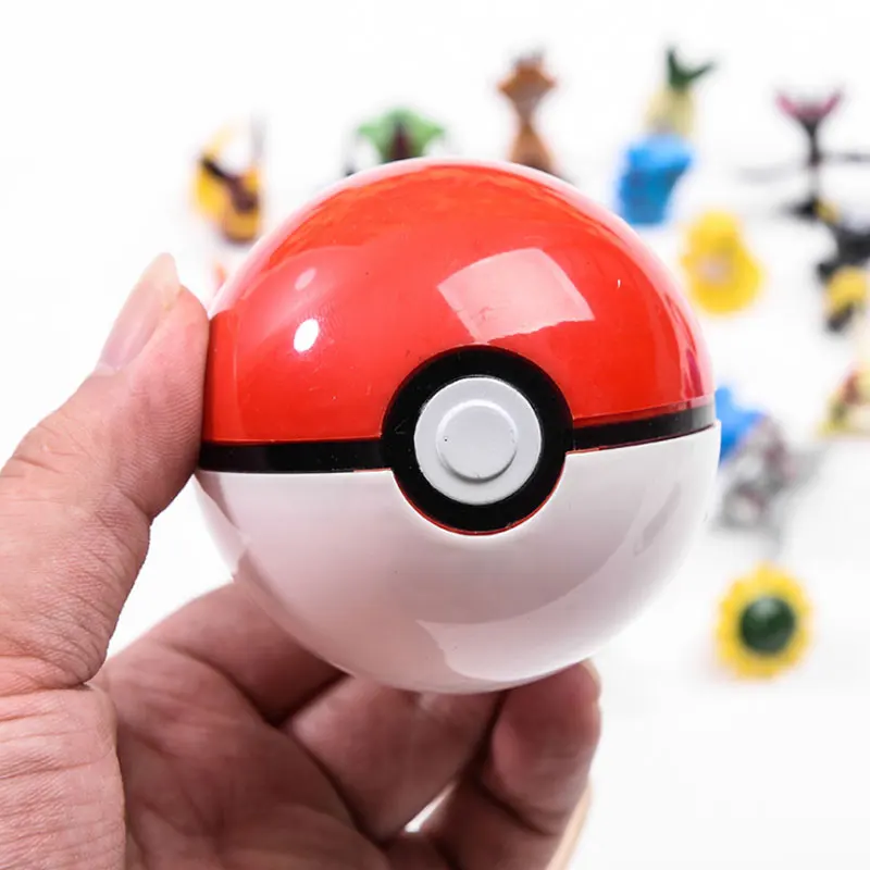 Аниме 1 шт. Pokeball + случайный рисунок внутри фигурки игрушки для детей крутая