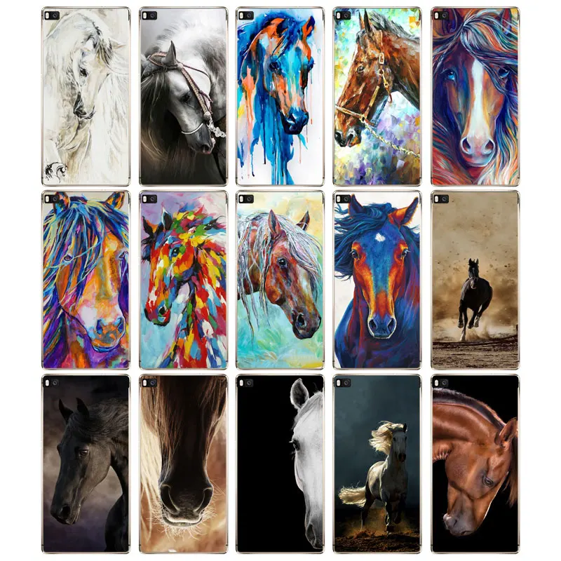DREAMFOX M511 Horse Painting Soft TPU Silicone Case Cover For Huawei P8 P9 P10 Lite Plus 2017 Honor 8 Pro 9 6X |