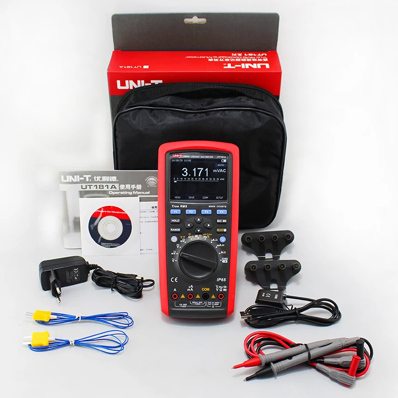 U NIT UT181A True RMS Datalogging Digital Multimeters DMM Емкостной Измеритель температуры с перезарядкой