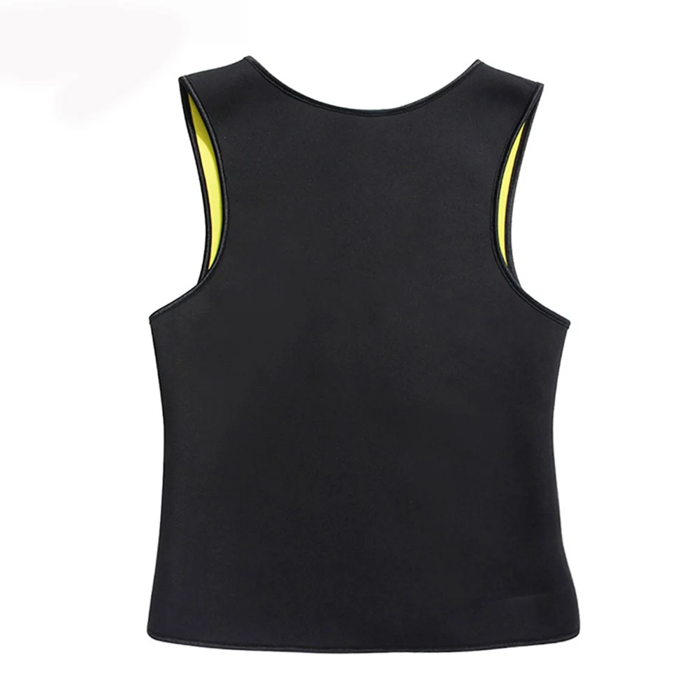 S-5XL Plus Size Men's Neoprene Sweat Sauna Suit Tummy Body Shaper Tank Top Vest Waist Trainer Slimming Shapewear for Weight Loss