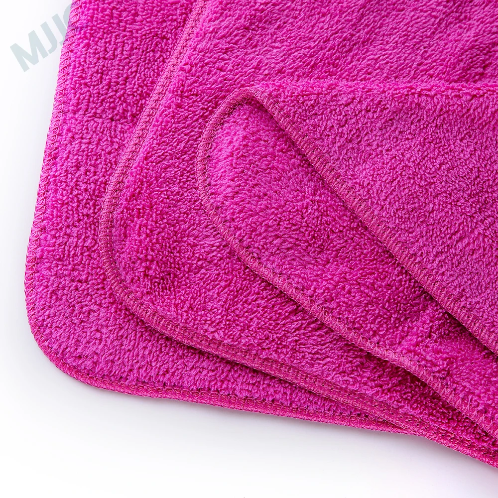 MJJC 600gsm 40*50 см коралловый флис сушки очистки и полировки Полотенца для мойки и обслуживание