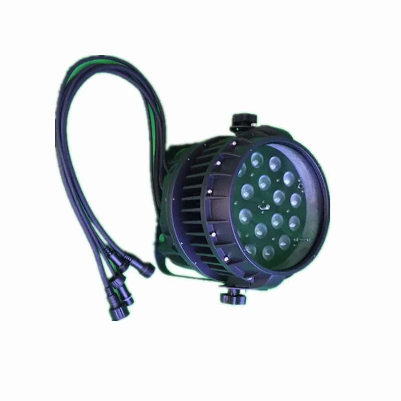 18x10W 4 в 1 rgbw водонепроницаемый led par свет алюминиевый корпус наружный может