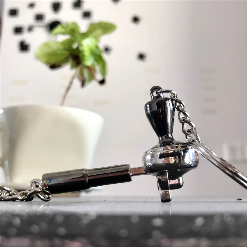 Кофе Tampe брелок Подарочный Творческий бариста машина ручка Moka кувшин Портативный