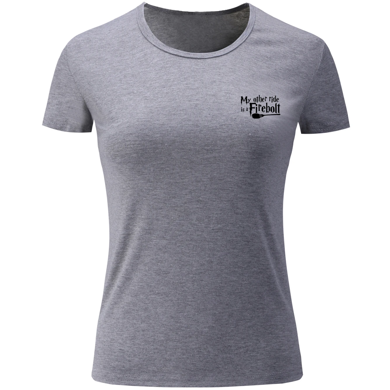 Женская футболка iDzn New My Other Ride с рисунком огненного болта летняя коротким рукавом