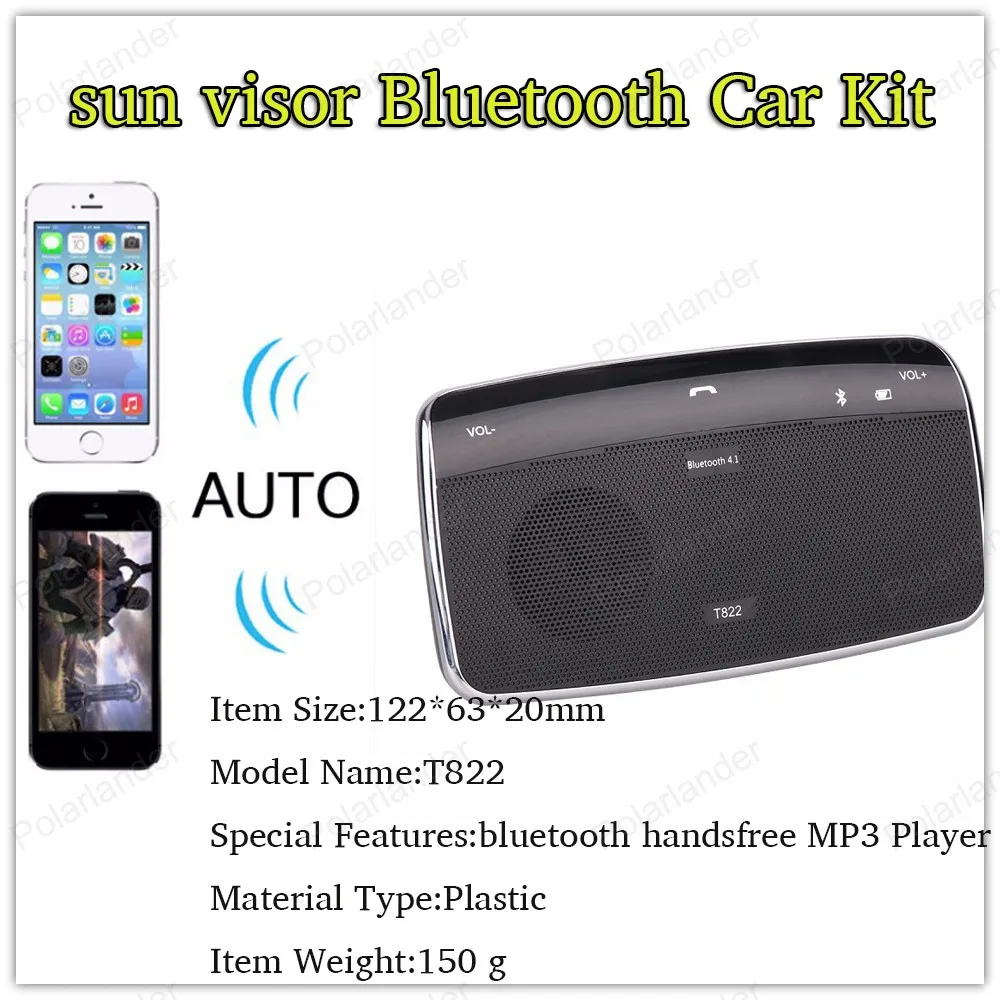 Новый Bluetooth V4.1 + EDR автомобильный солнцезащитный козырек система hands-free intercom