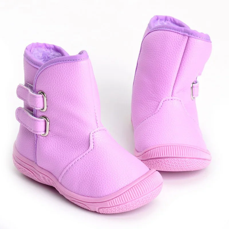 Зима прилив мужчин и женщин детские pu кожаные водонепроницаемые Martin снегоступы