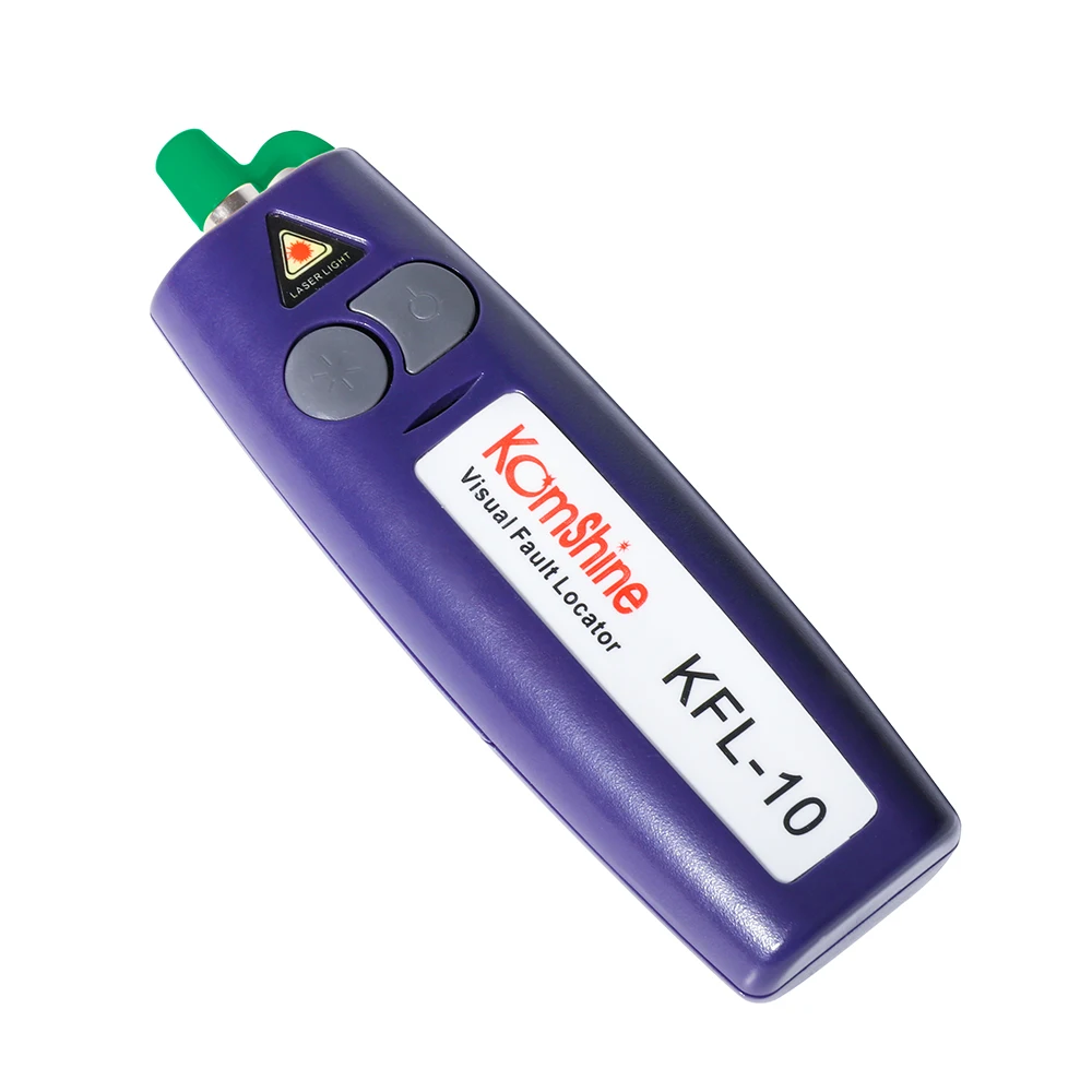 10 мВт/12 км волоконно-оптический визуальный дефектоскоп KomShine KFL-10