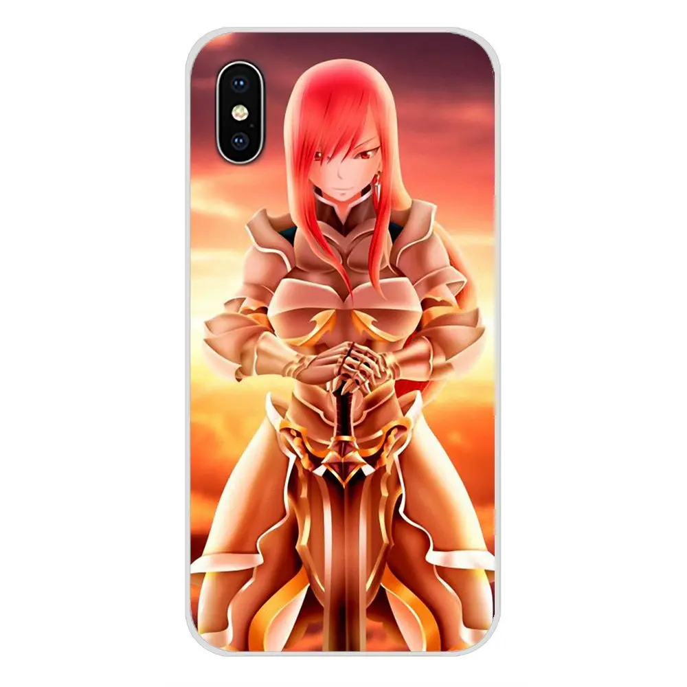 Аниме алый Сказочный хвост Эрза для Xiaomi Redmi 4A S2 Note 3 3S 4 4X5 Plus 6 7 6A Pro Pocophone F1