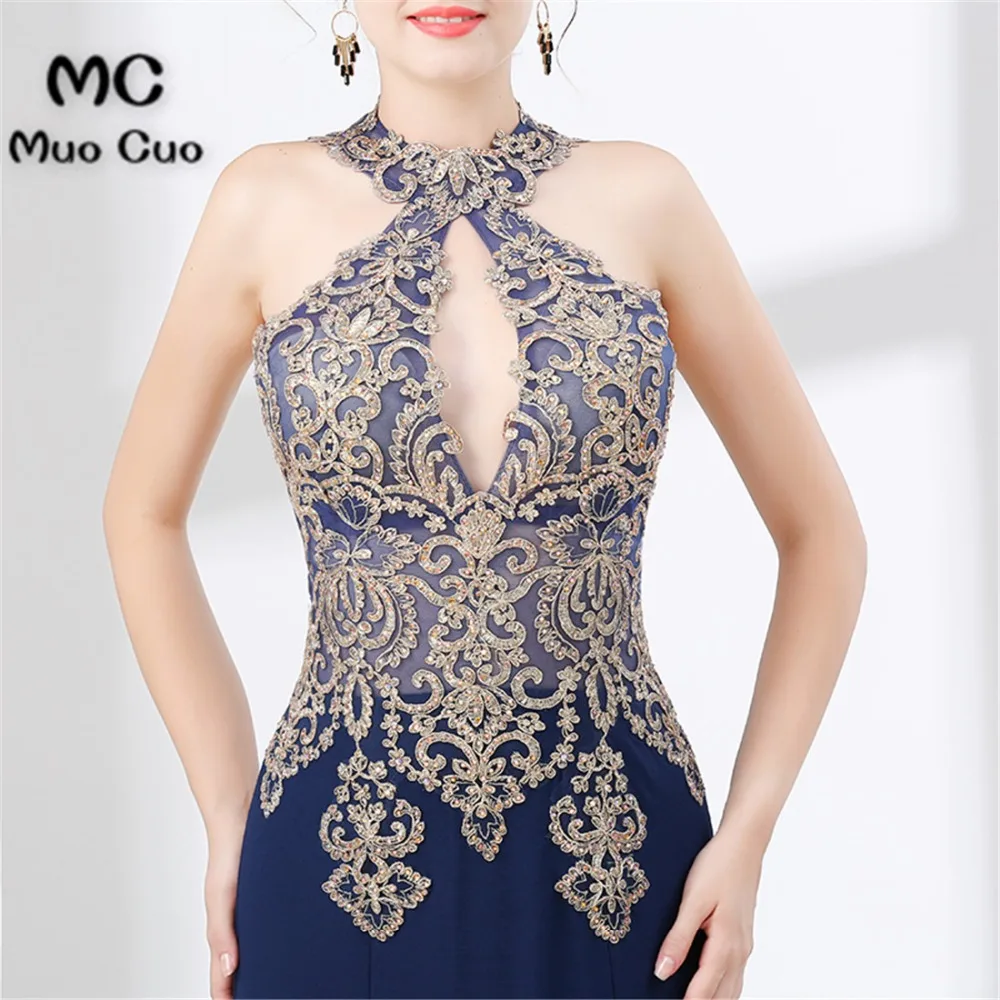2018 Русалка Выпускные платья Длинные с кристаллами бисером разрез Vestidos de fiesta