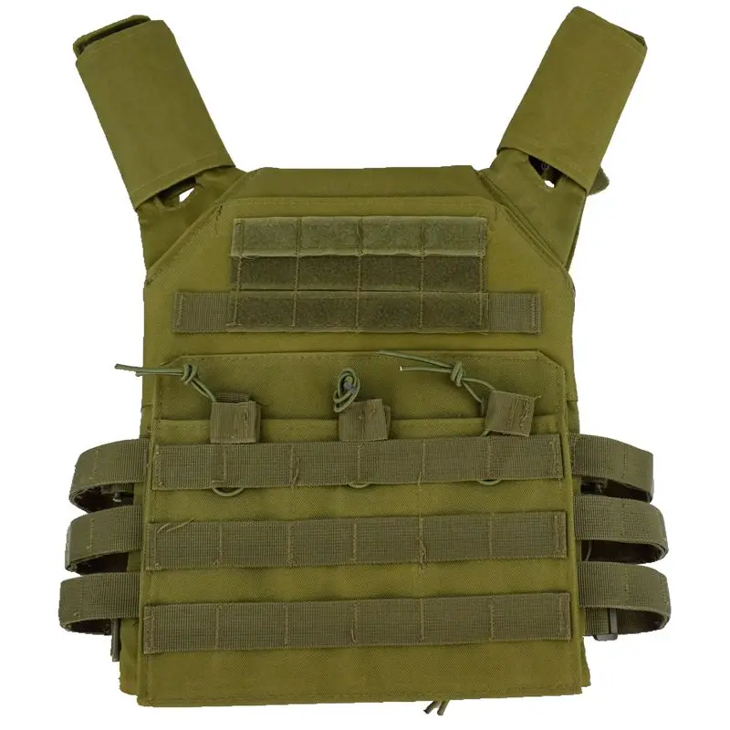 Green Тактический JPC Plate Carrier Molle жилет страйкбол снаряжение Военная армейская Боевая броня для тела охотничий жилет защитный жилет с подсумок - Цвет: Green