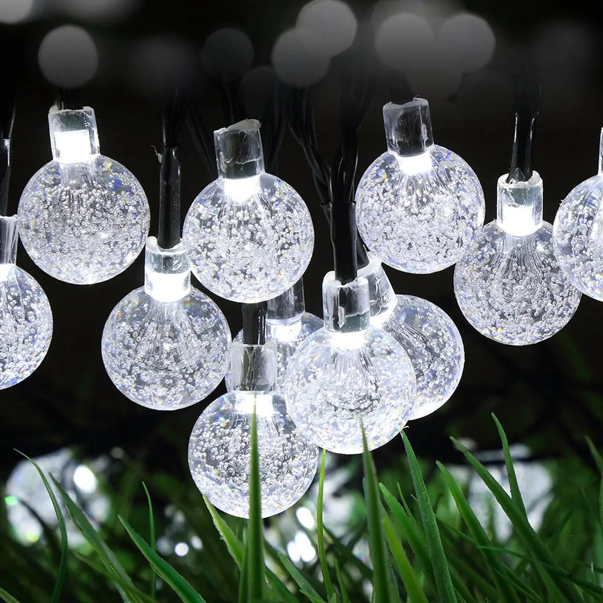 

Jiawen Waterproof IP65 4.5M 30leds Solar Powered LED String lights for Garden,Yard,Home, and Holiday Decorations string lights