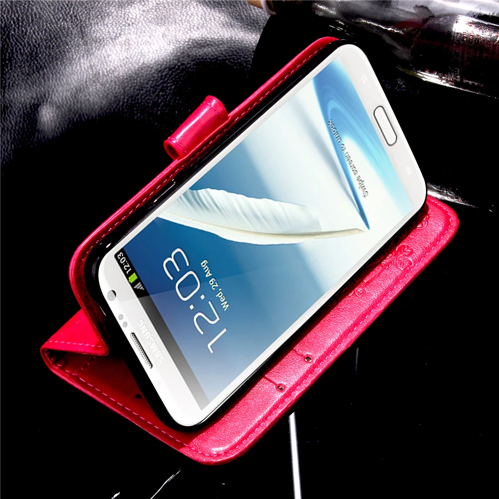 Роскошный кожаный чехол для samsung Galaxy Note 2, чехол, кошелек, откидная крышка, Капа для Coque, samsung Note 2, Note2, N7100, N7102, N7105, чехол