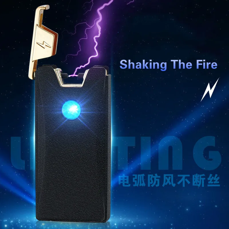 USB дуги пополнения Зажигалка Тонкий ветрозащитный творческий подарок для Для