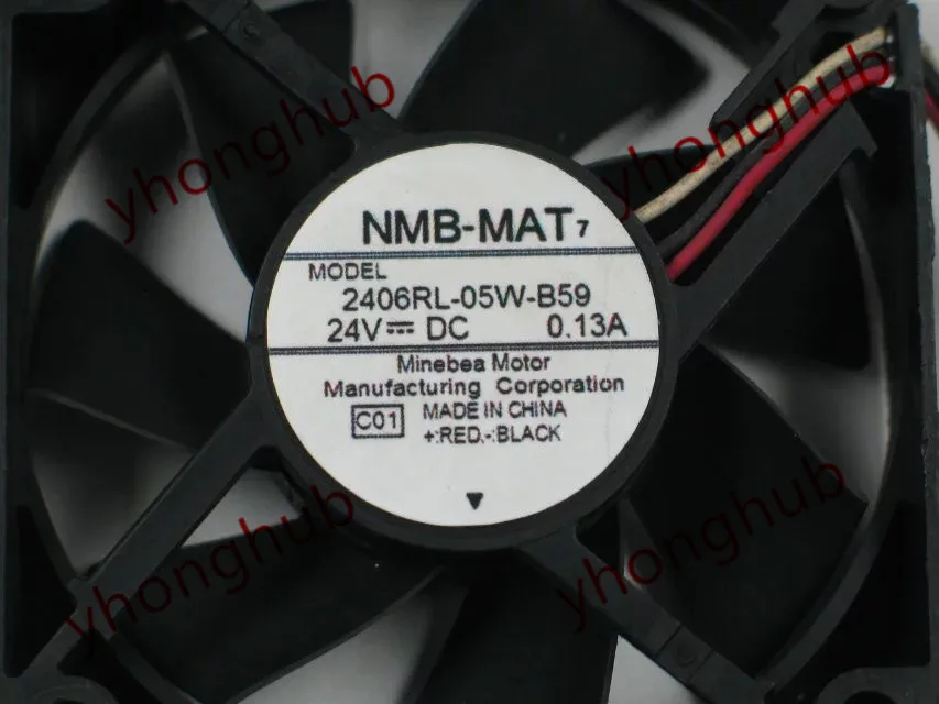 NMB MAT 2406RL 05W B59 C01 DC 24V 0.13A 60x60x15 мм вентилятор охлаждения сервера|square fan|server fandc 24v fan |