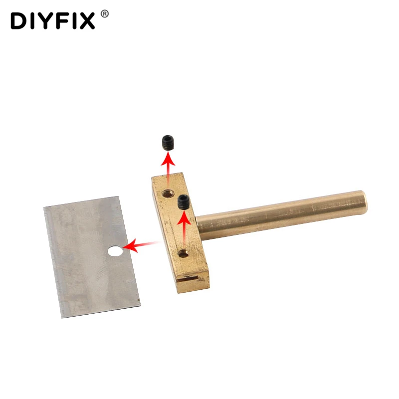 Инструмент для очистки клея DIYFIX UV 60 Вт T наконечник паяльника с лезвием Удаляет