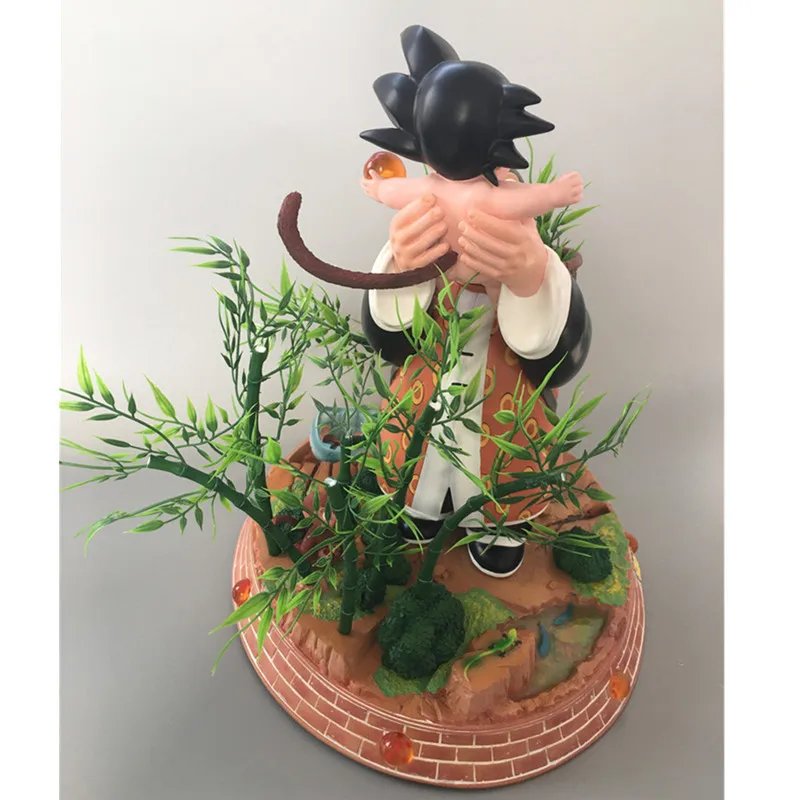 Dragon Ball DBZ дедушка объятия Гоку Супер Saiyan статуя смолы фигурка Коллекционная модель игрушки G2346